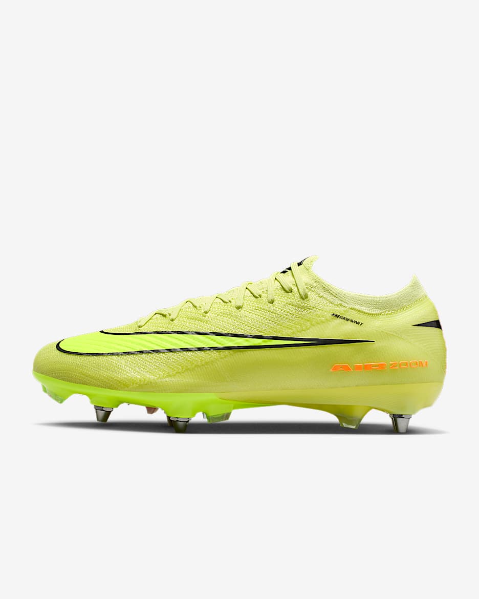 Nike Mercurial Vapor 16 Elite Soft-Ground Low-Top Football Boot - Limelight/Hyper Crimson/Volt