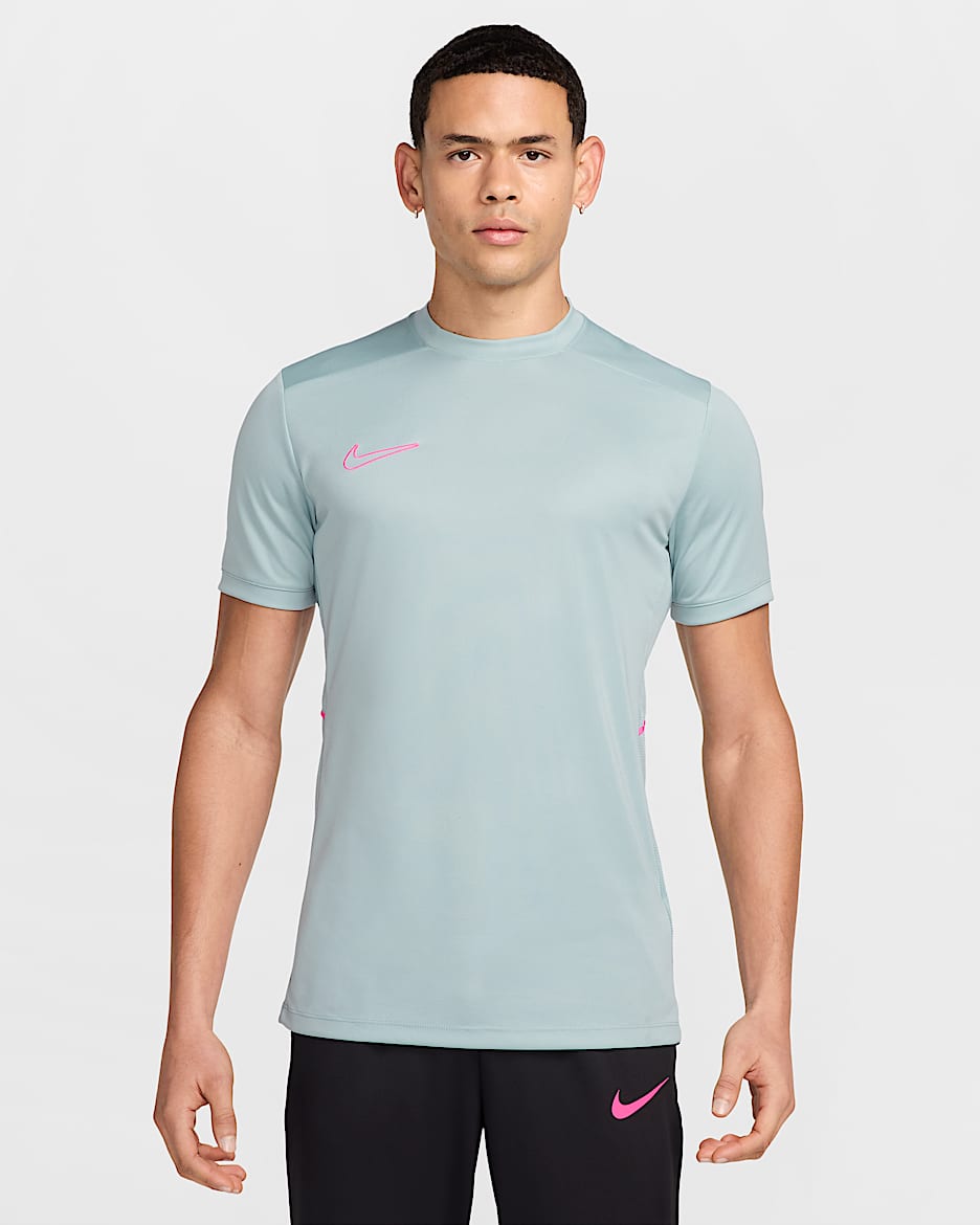 Nike Academy Dri-FIT Kurzarm-Fußballoberteil (Herren) - Ocean Cube/Ocean Cube/Hyper Pink/Hyper Pink