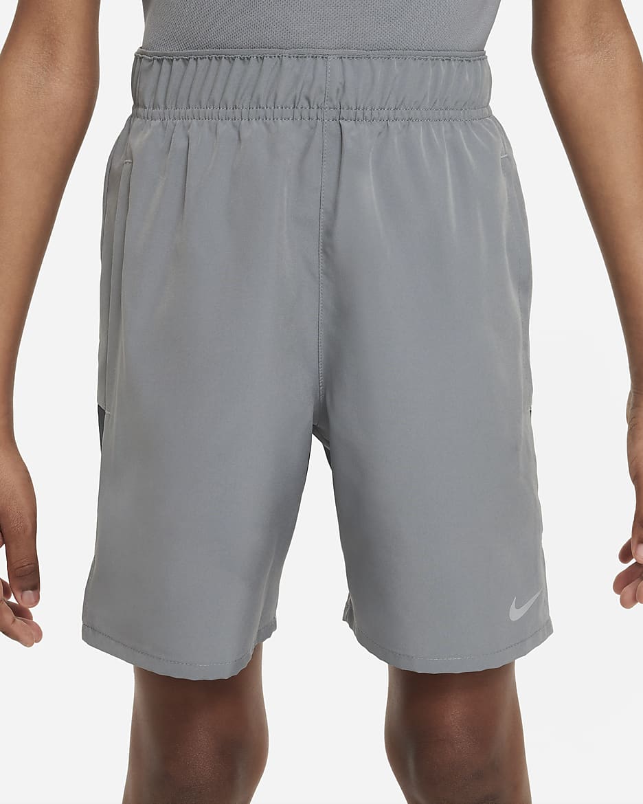 Shorts de entrenamiento para niño talla grande Nike Dri-FIT Challenger - Gris humo/Negro