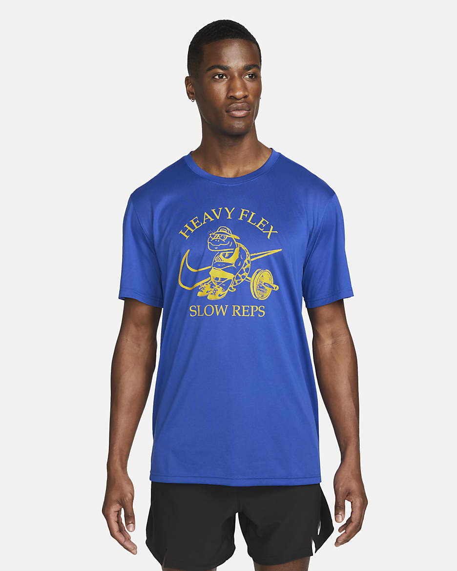 Nike Dri-FIT Legend Men's Graphic Training T-Shirt - Game Royal