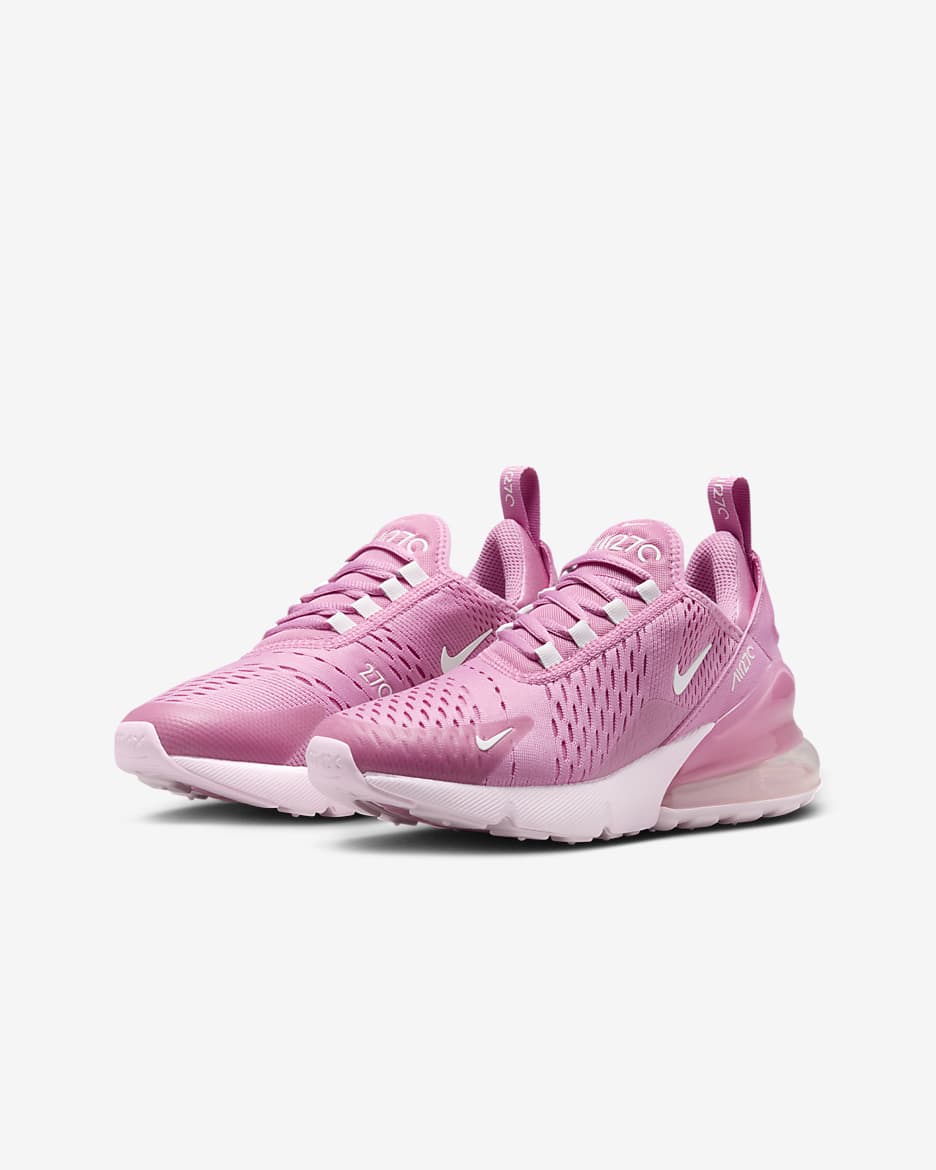 Nike Air Max 270 Big Kids' Shoes - Magic Flamingo/Pink Foam