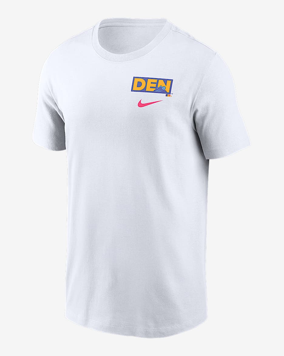 Colorado Rockies City Connect 2-Hit Men's Nike MLB T-Shirt - White