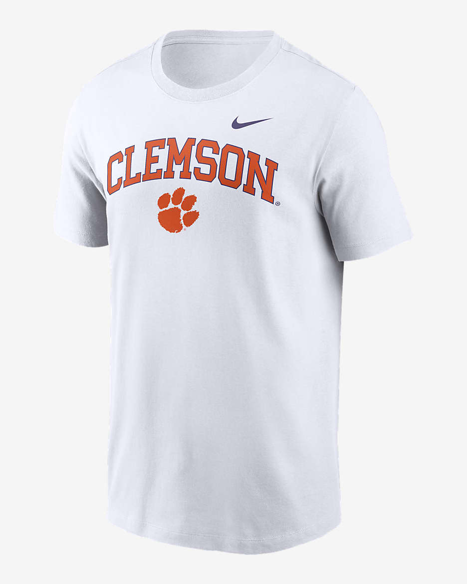 Clemson Tigers Blitz Men's Nike College T-Shirt - White