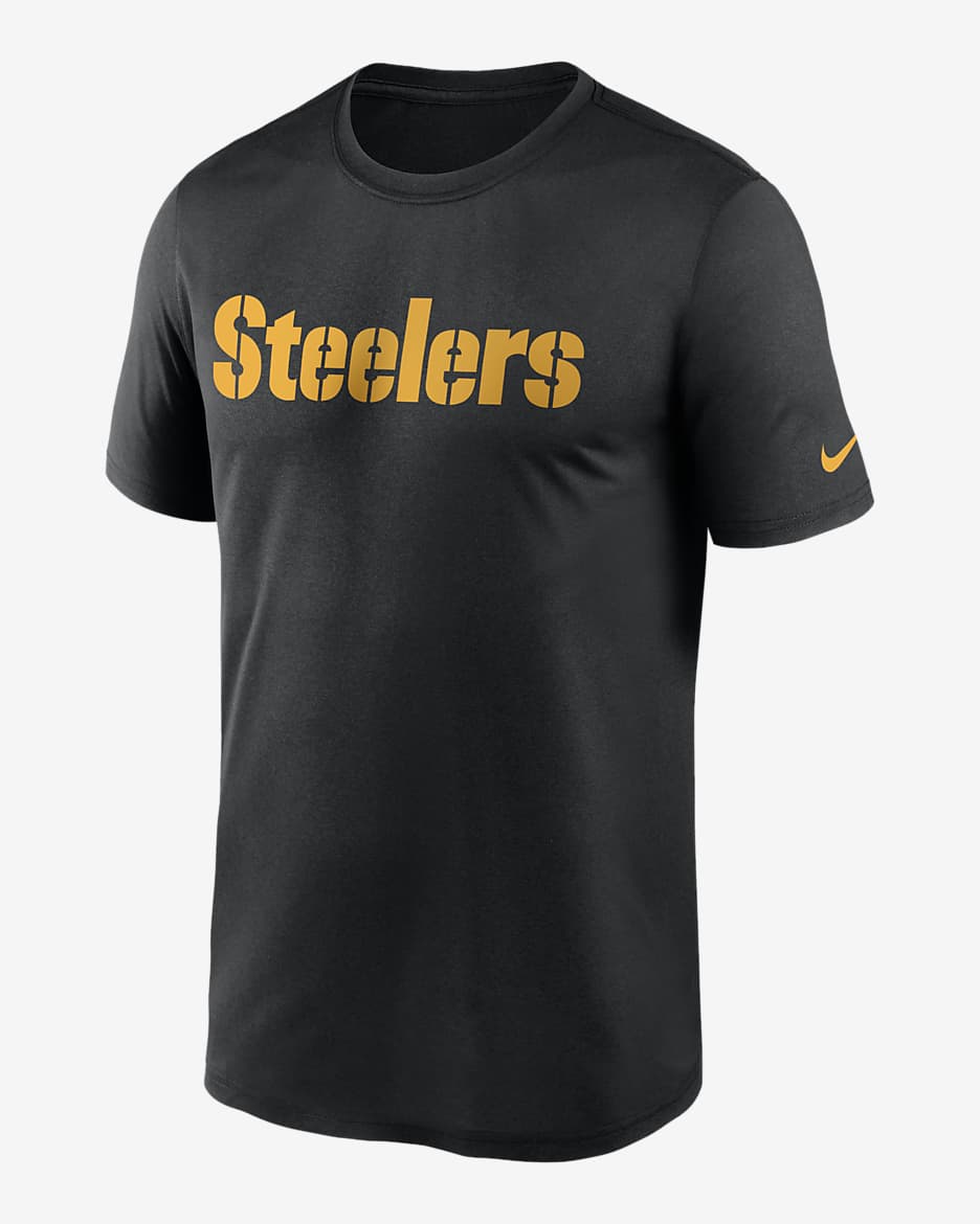 Nike Dri-FIT Wordmark Legend (NFL Pittsburgh Steelers) Men's T-Shirt - Black