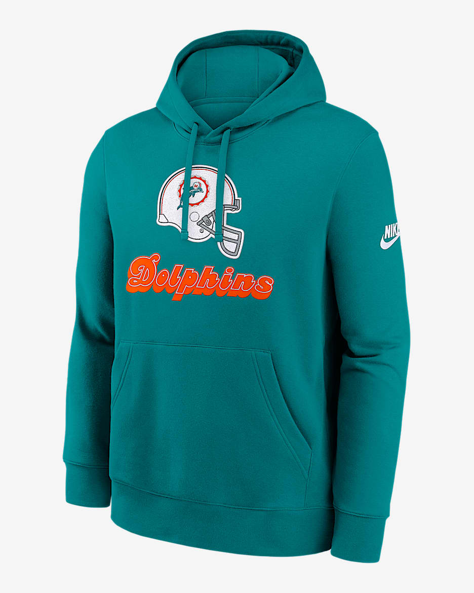 Miami Dolphins Best Season Rewind Club Men's Nike NFL Pullover Hoodie - Aqua