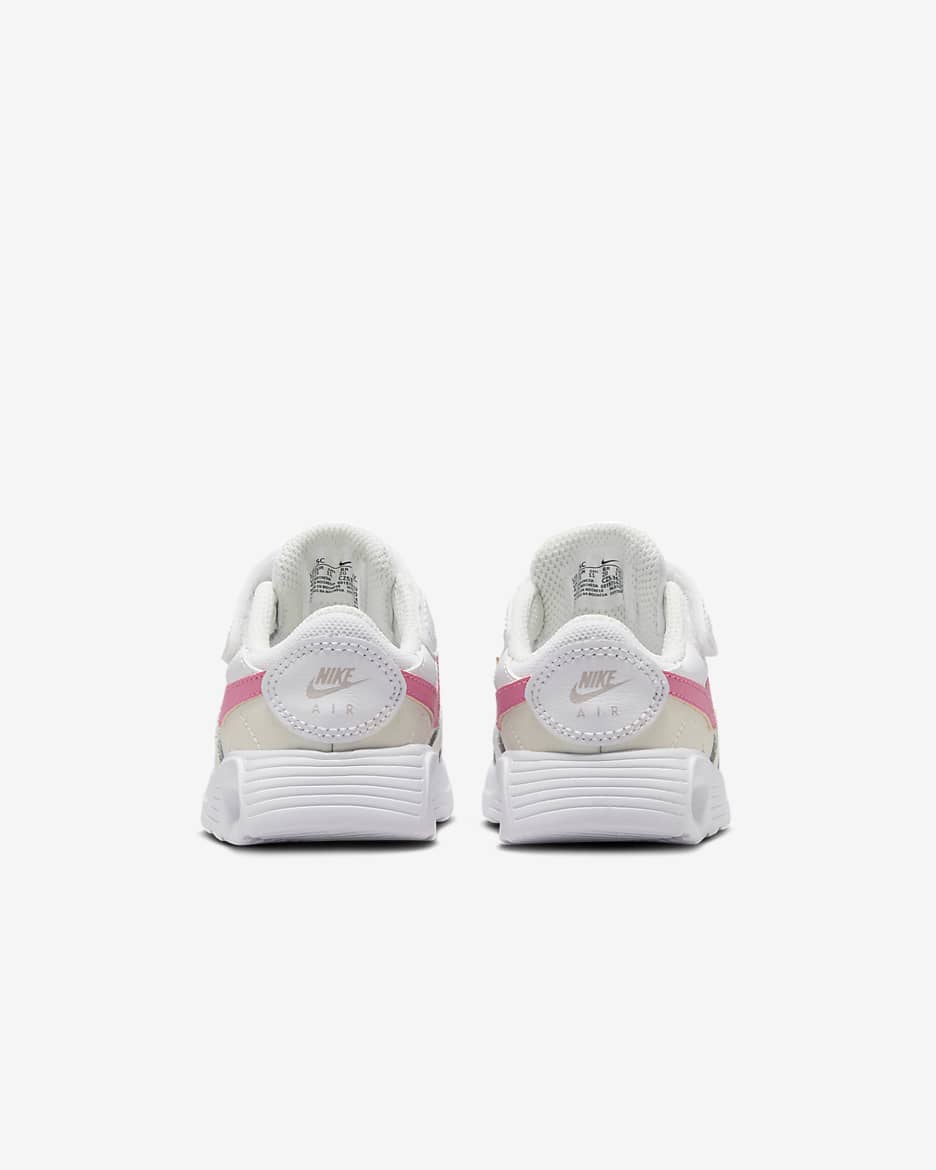 Tenis para bebé e infantil Nike Air Max SC - Blanco/Fantasma/Violeta platino/Rosa alegre