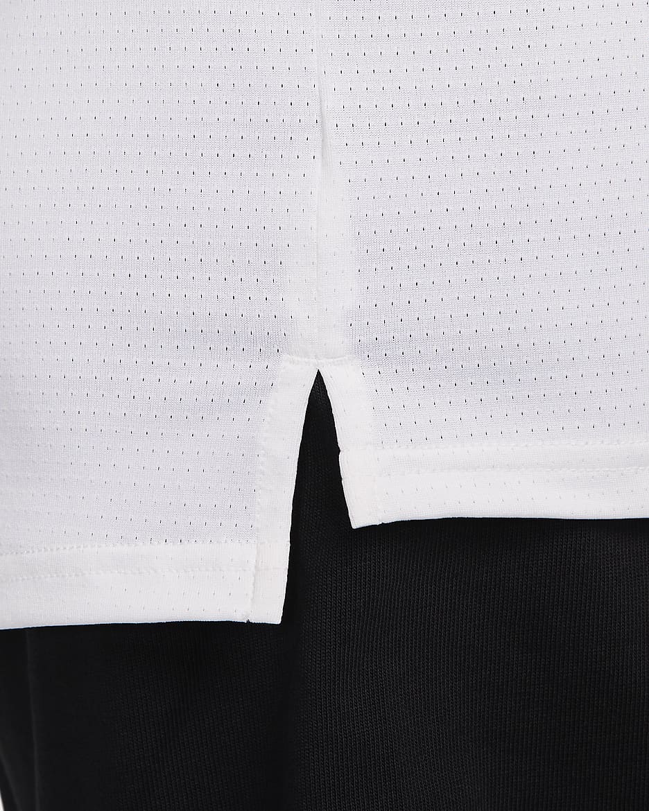 NikeCourt Advantage Men's Tennis Polo - White/White/Black