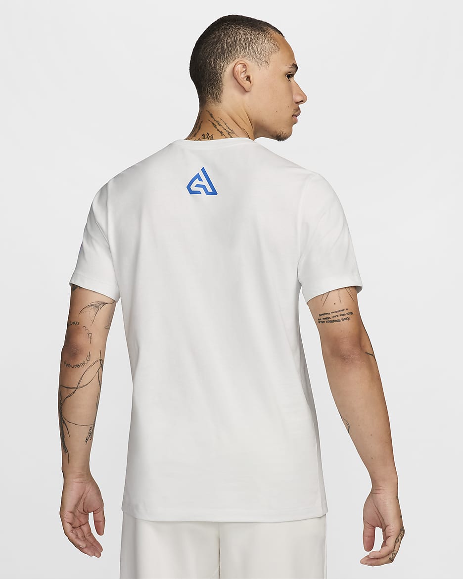 T-shirt de basquetebol Giannis para homem - Branco Summit