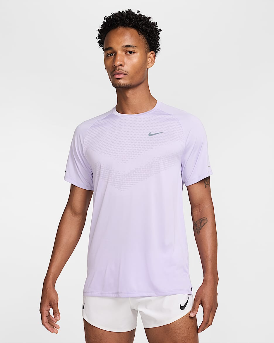 Nike Stride Men's Dri-FIT ADV Short-Sleeve Running Top - Hydrangeas