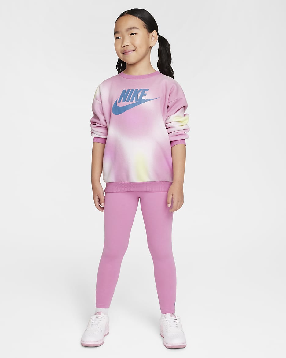 Ensemble haut et legging Nike Solarized pour enfant - Magic Flamingo