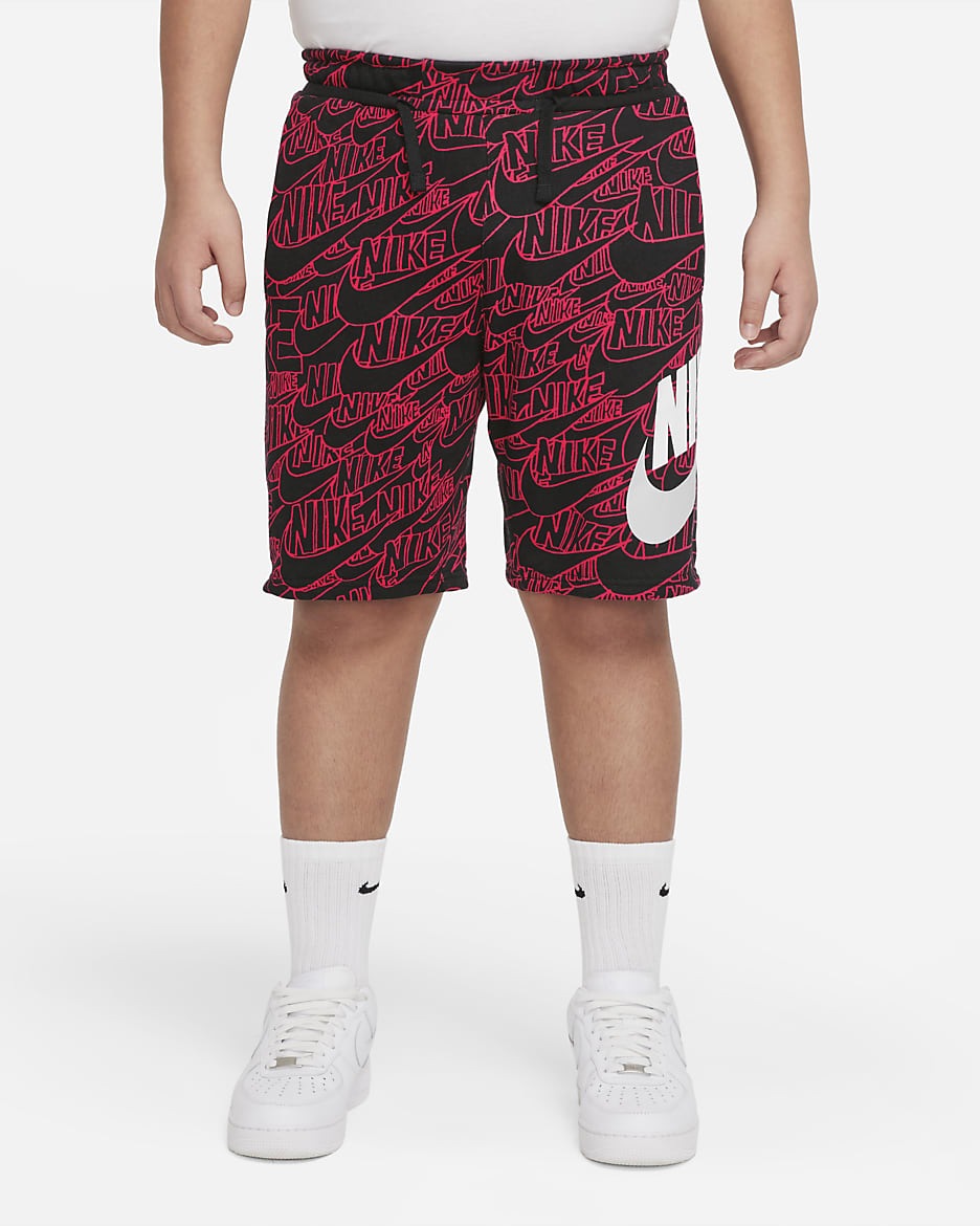 nike french terry shorts red