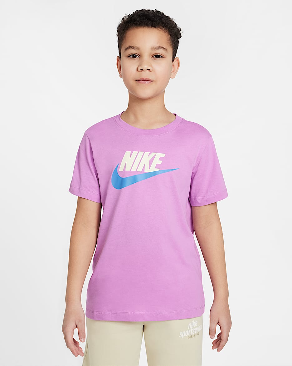 Nike Sportswear Big Kids' T-Shirt - Rush Fuchsia