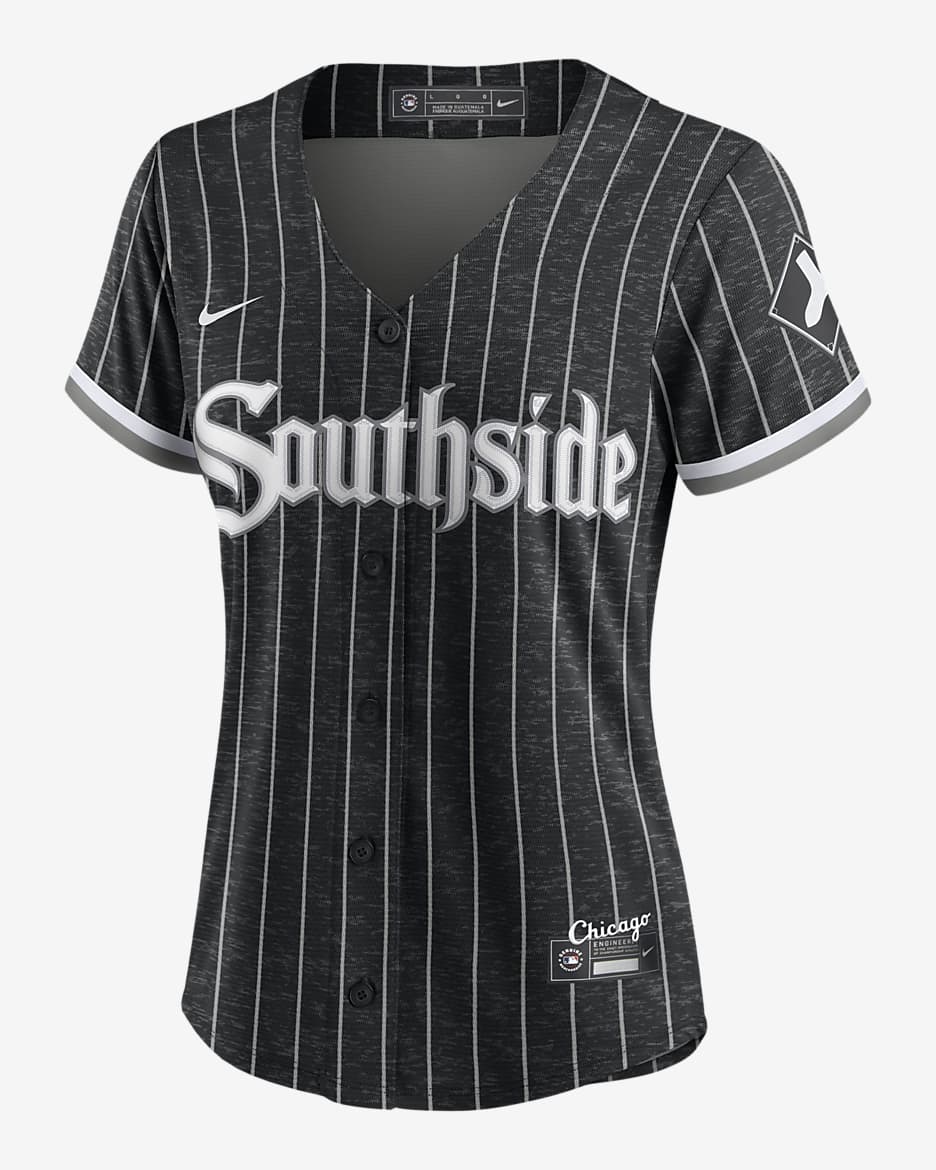 MLB Chicago White Sox City Connect Women's Replica Baseball Jersey - Black/Anthracite