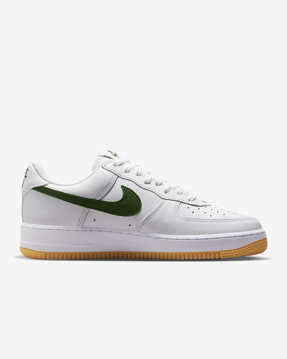 Nike Air Force 1 Low Retro Men's Shoes - White/Gum Yellow/Forest Green