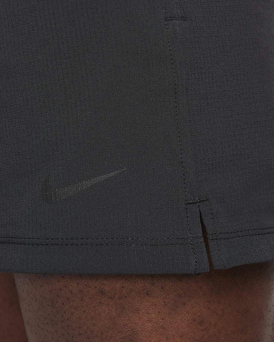 Ungefütterte Nike Flex Rep Dri-FIT-Fitnessshorts für Herren (ca. 12,5 cm) - Schwarz/Schwarz/Schwarz