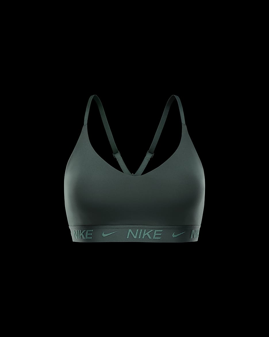 Bra imbottito regolabile Nike Indy Light Support – Donna - Vintage Green