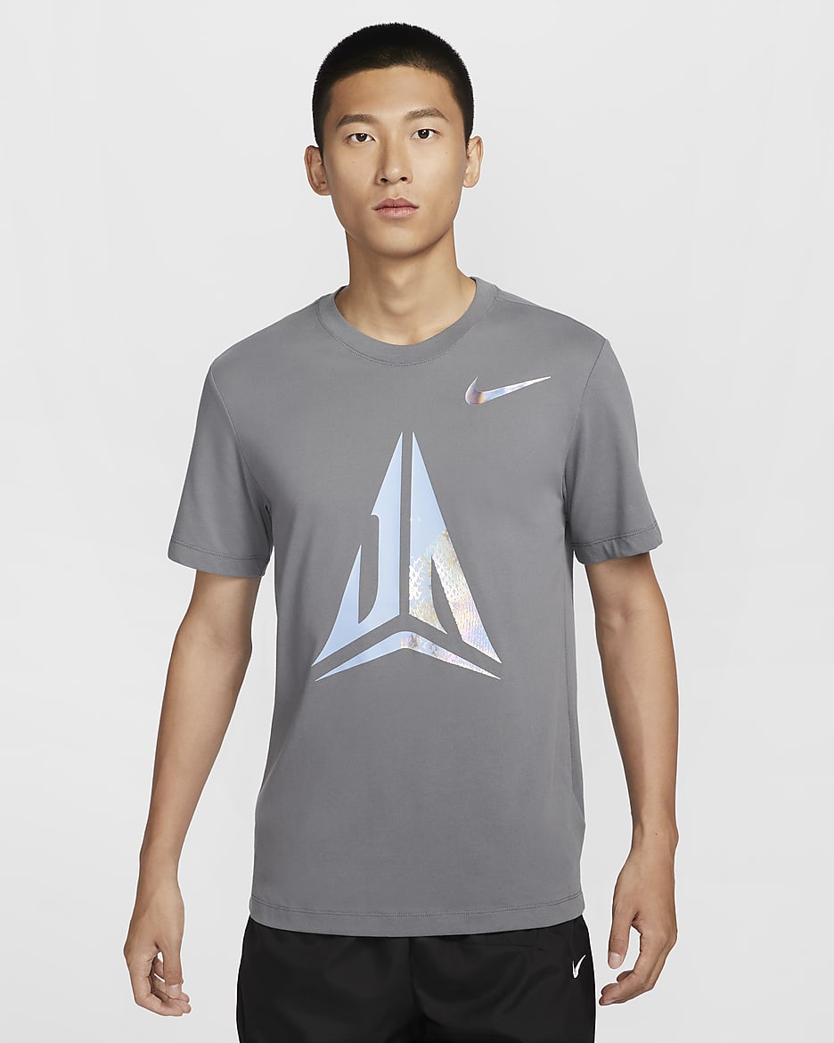 Ja Men's Dri-FIT Basketball T-Shirt - Smoke Grey