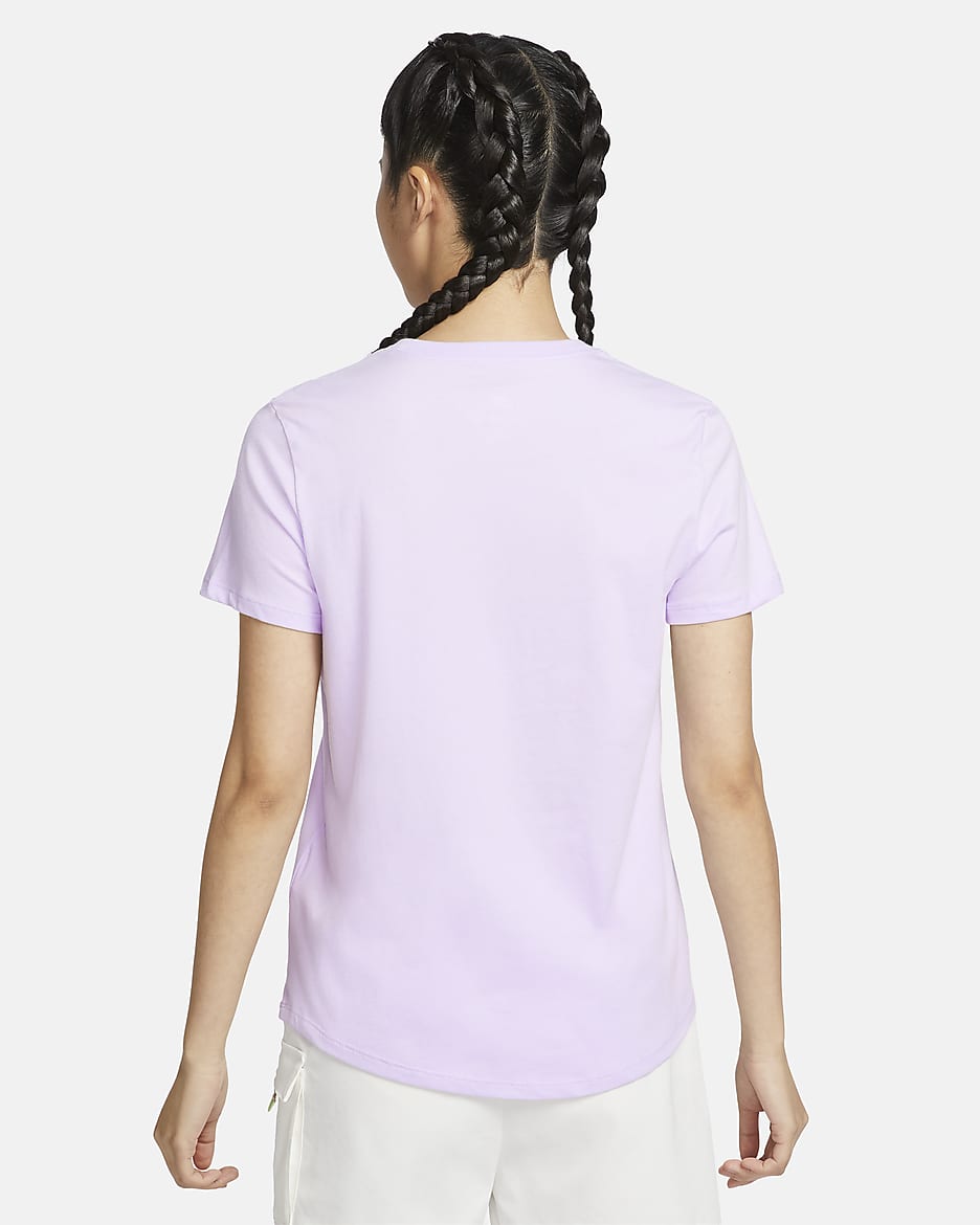 Nike Sportswear Essentials Women's Logo T-Shirt - Violet Mist/White