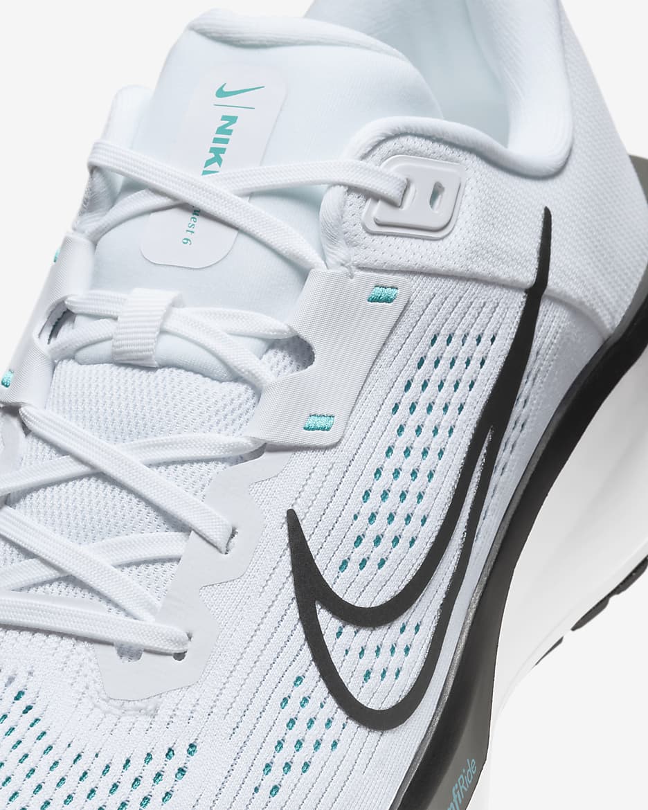 รองเท้าวิ่งโร้ดรันนิ่งผู้ชาย Nike Quest 6 - ขาว/Dusty Cactus/ดำ