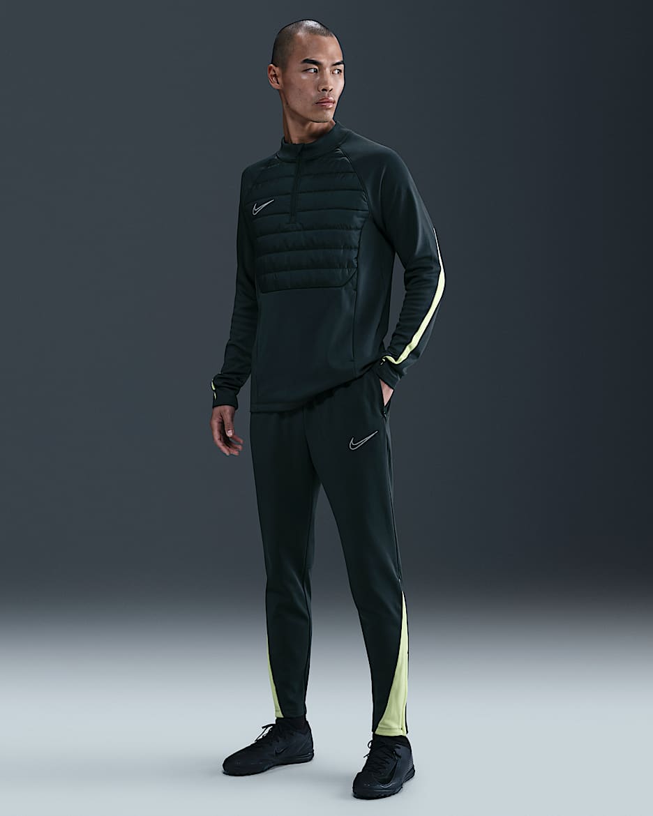 Nike Academy Winter Warrior Men's Therma-FIT Football Pants - Seaweed/Limelight