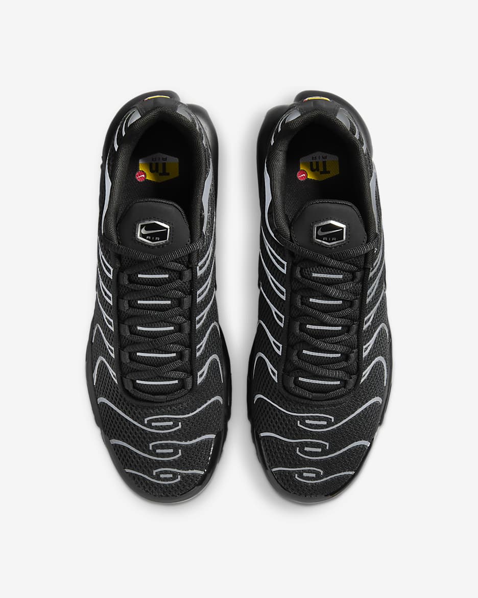 Ανδρικά παπούτσια Nike Air Max Plus Premium - Μαύρο/Metallic Silver/Μαύρο