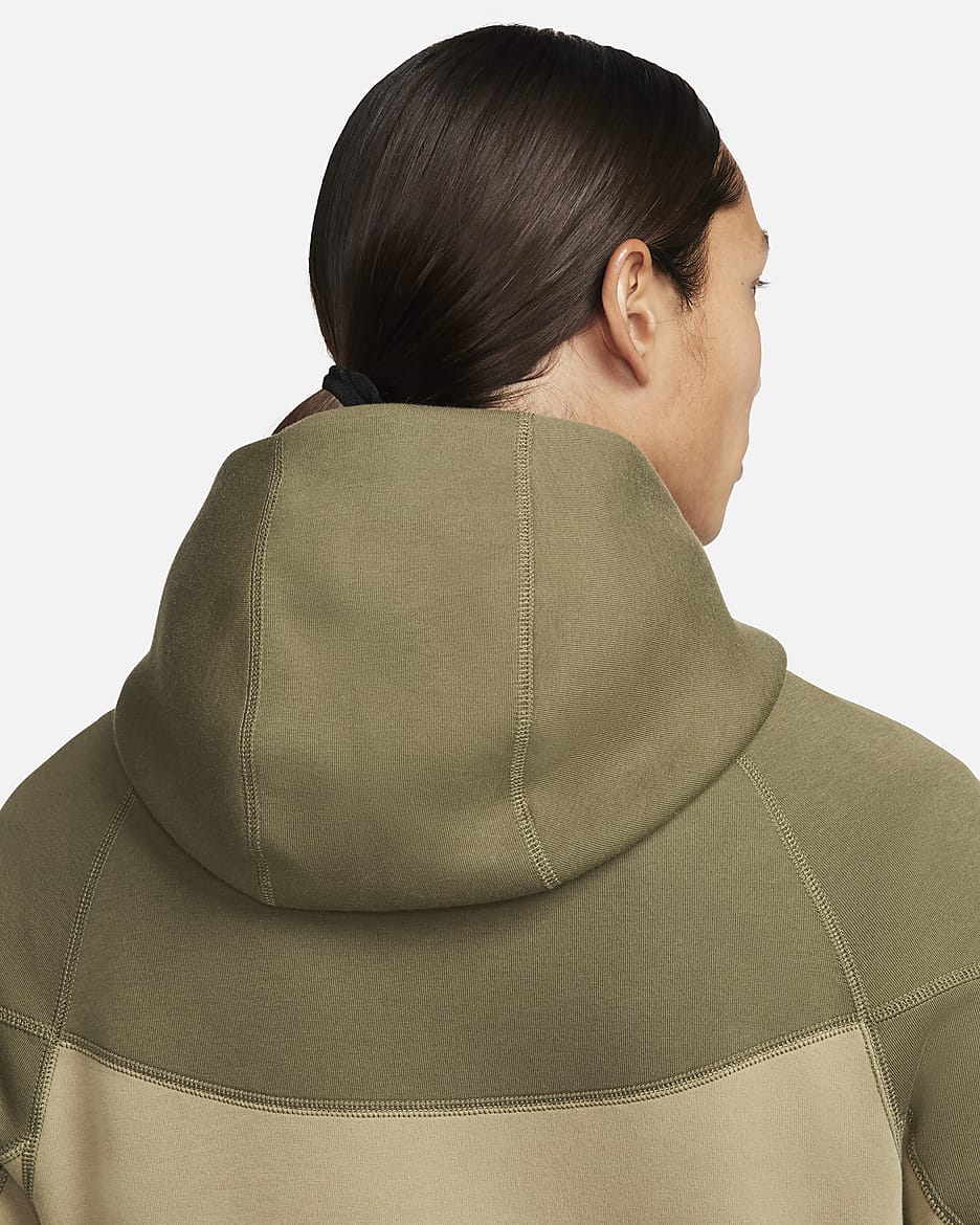 Nike Sportswear Tech Fleece Windrunner Men's Full-Zip Hoodie - Neutral Olive/Medium Olive/Black