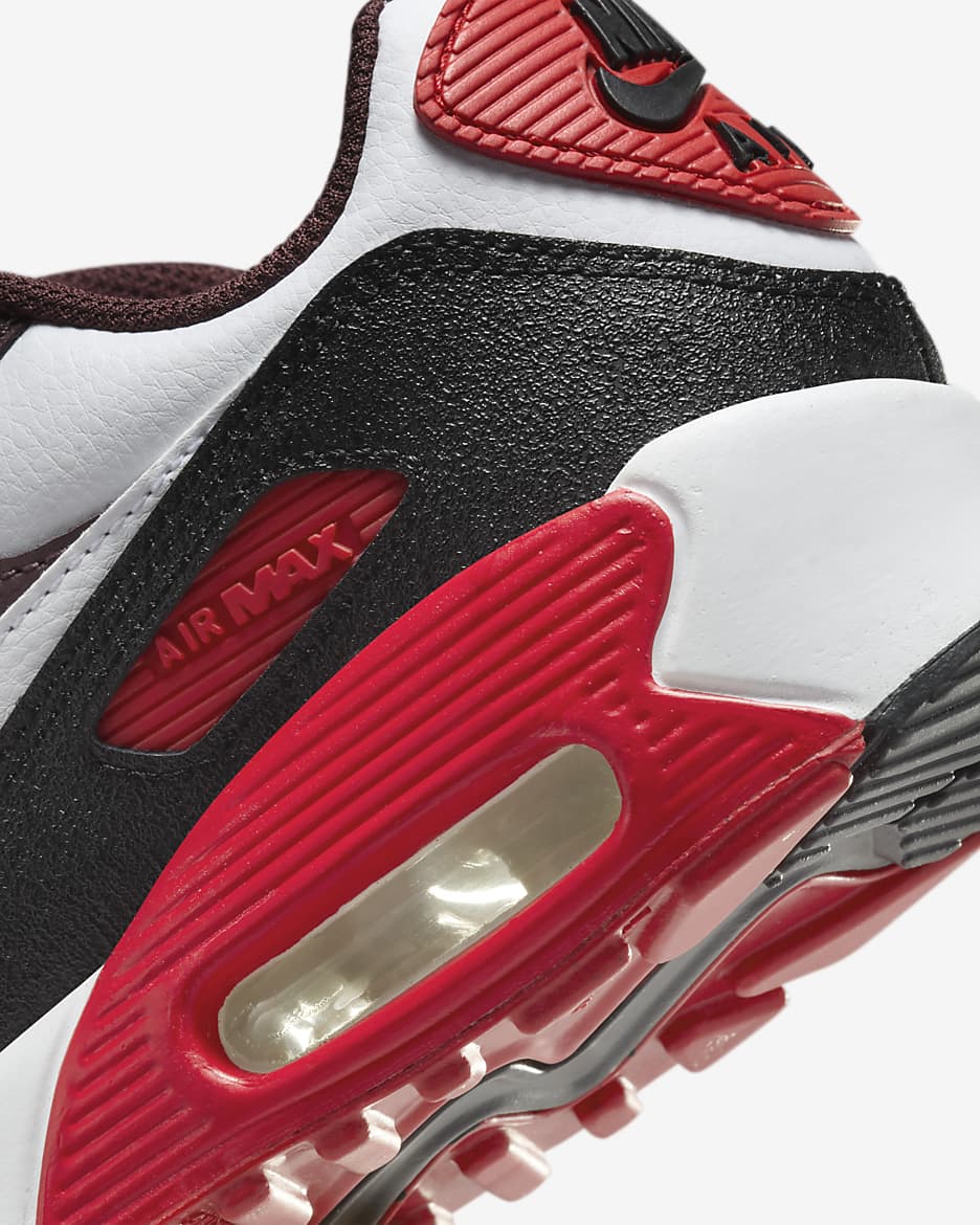 Nike Air Max 90 Older Kids' Shoe - Burgundy Crush/Black/University Red/White