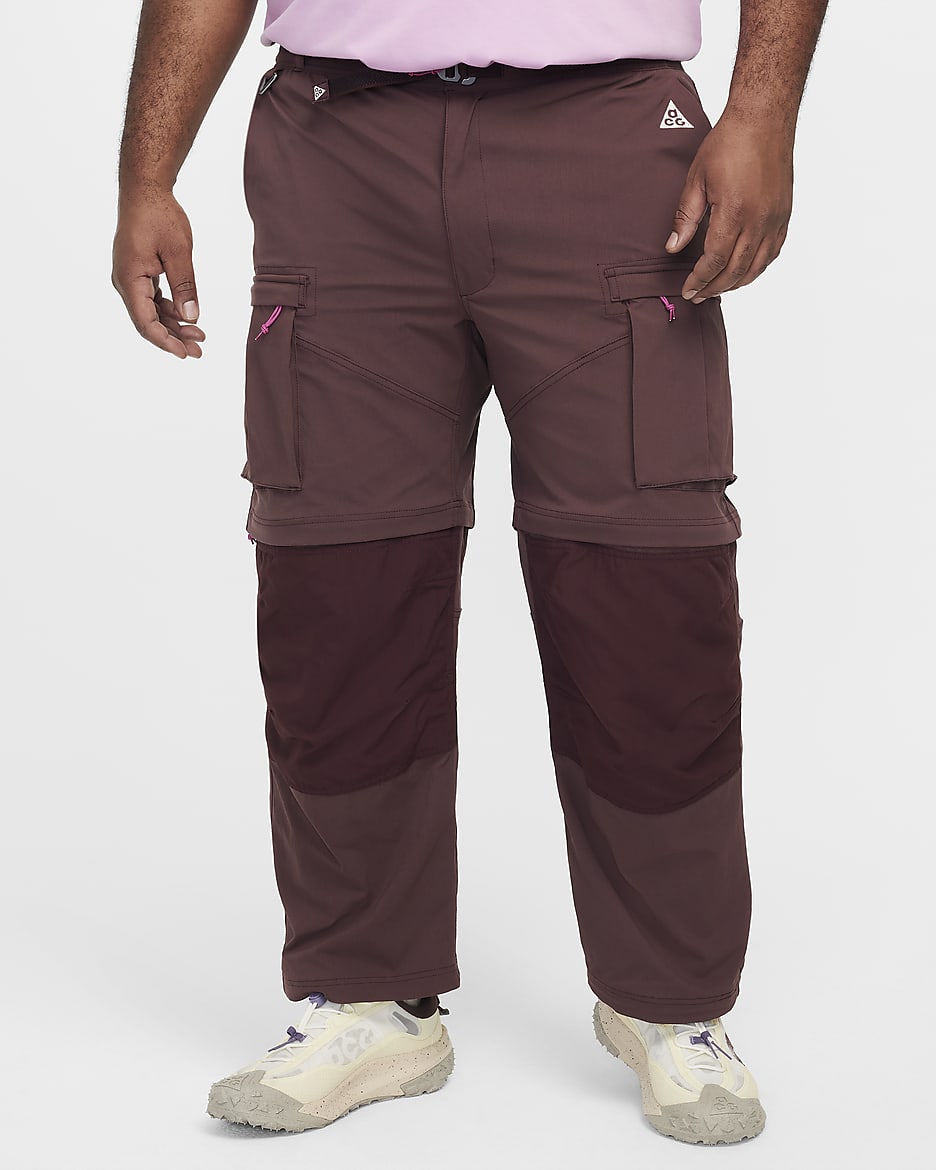 Pantaloni cargo Nike ACG "Smith Summit" - Uomo - Burgundy Crush/Nero/Laser Fuchsia/Summit White