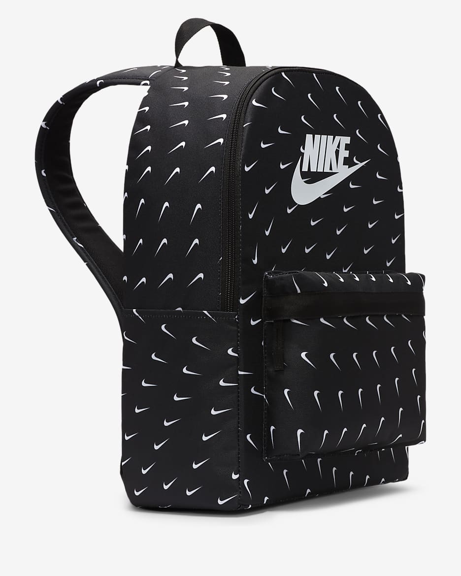 Nike Heritage Backpack (25L) - Black/Black/White