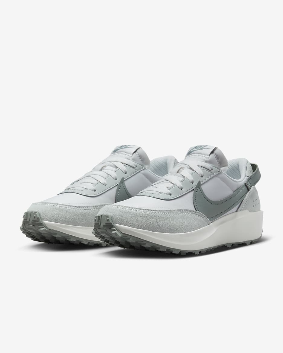 Nike Waffle Debut Women's Shoes - Summit White/Light Silver/Mica Green