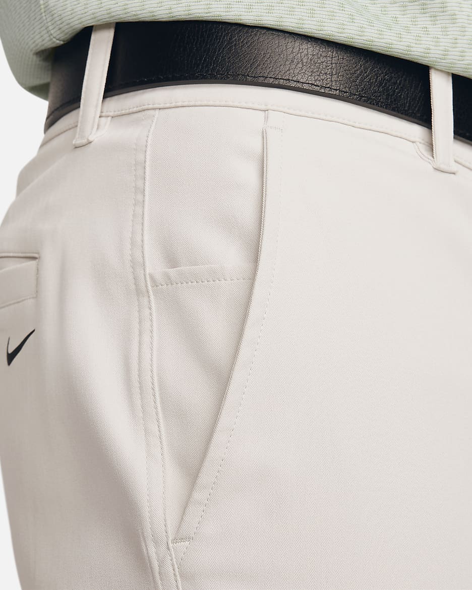 Nike Tour Repel Men's Chino Slim Golf Trousers - Light Bone/Black