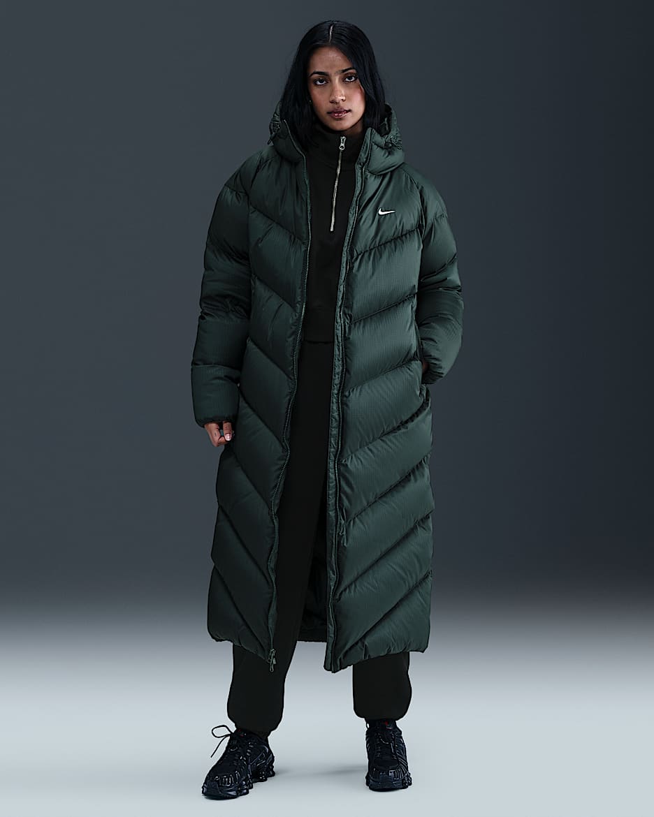 Nike Sportswear Windpuffer Women's Storm-FIT Loose Hooded Down Parka - Seaweed/Sail