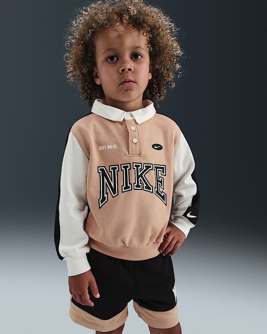 Nike Game Day Essentials Toddler French Terry Top - Hemp