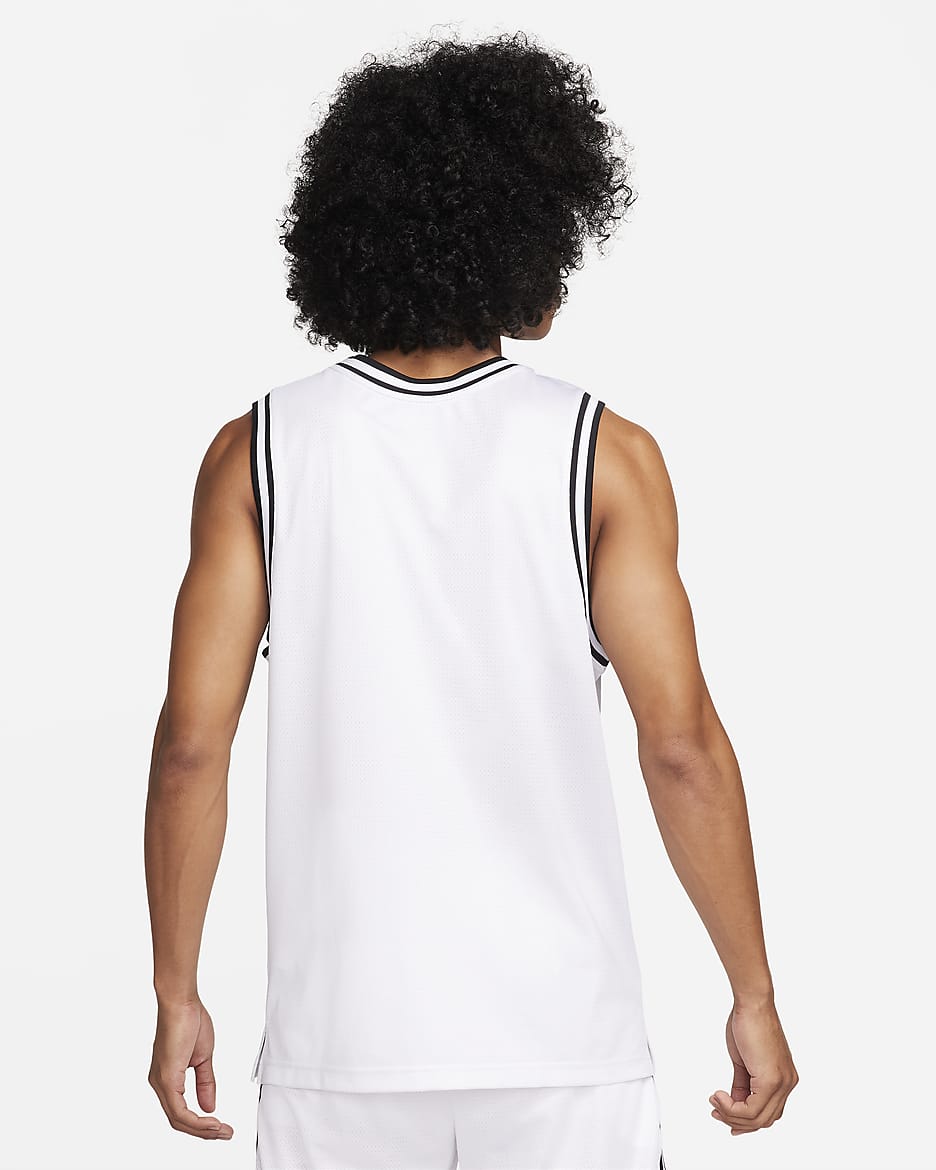 Maglia da basket Dri-FIT Nike DNA – Uomo - Bianco/Nero