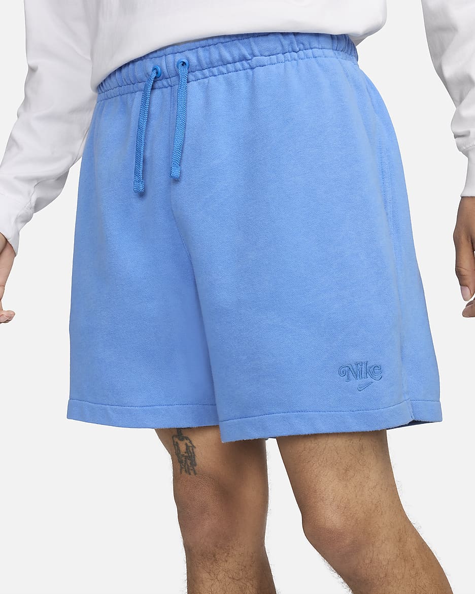 Nike Club Fleece Men's French Terry Flow Shorts - Light Photo Blue