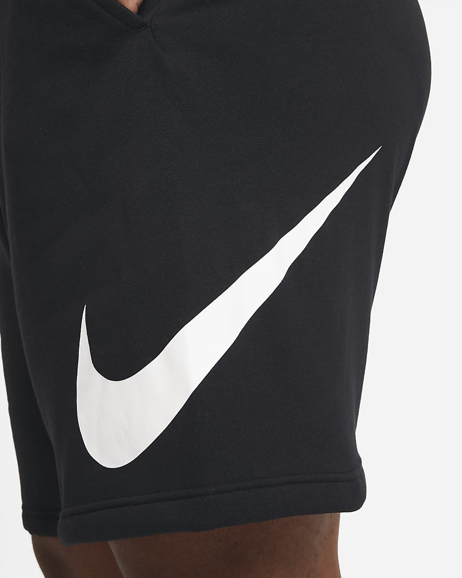 Shorts con grafica Nike Sportswear Club - Uomo - Nero/Bianco/Bianco