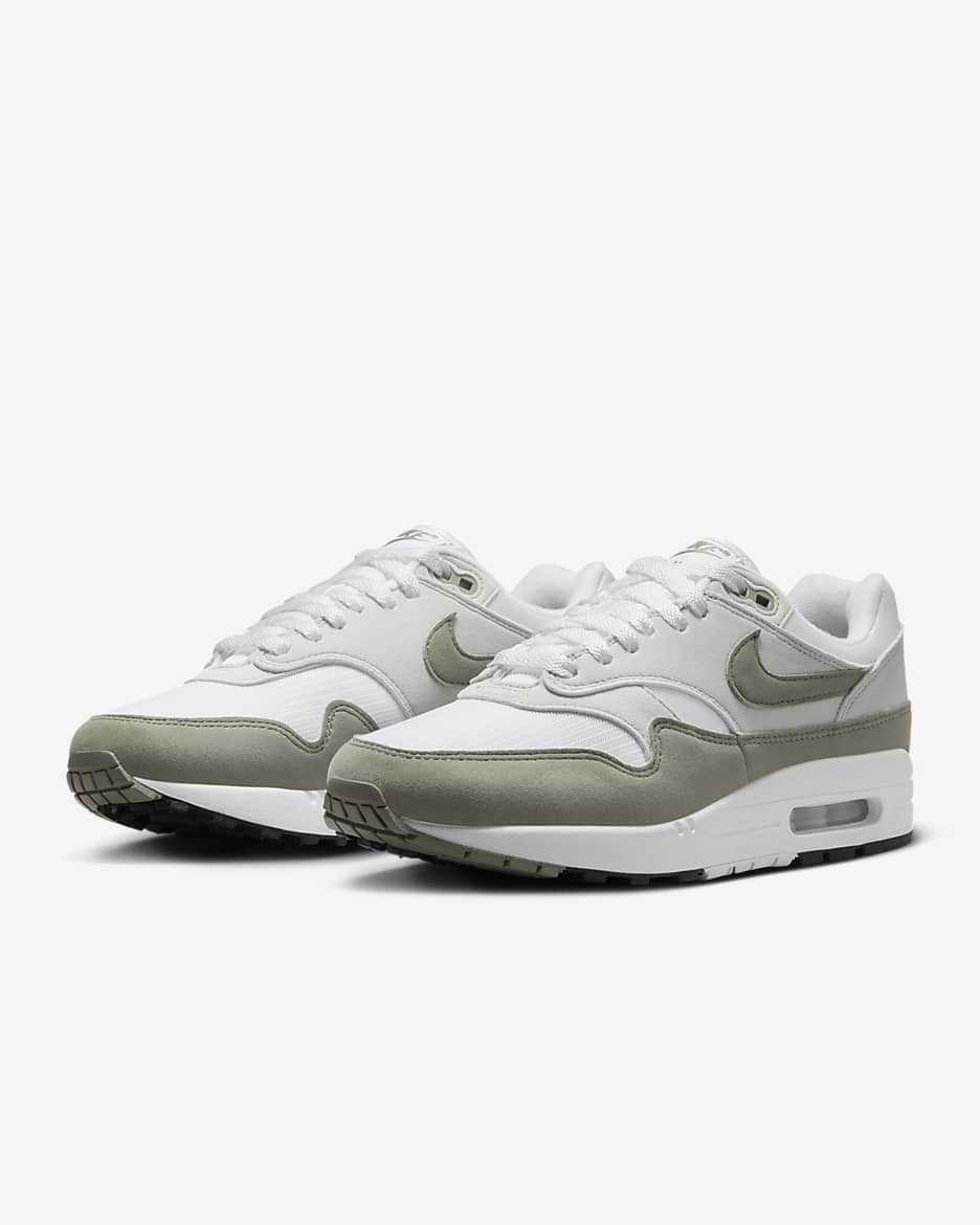 Calzado para mujer Nike Air Max 1 - Blanco/Gris neutro/Negro/Militar claro