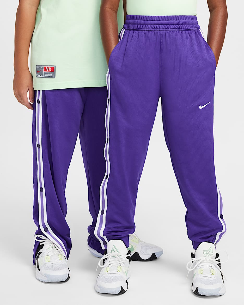 Nike Big Kids' Tear-Away Basketball Pants - Field Purple/White