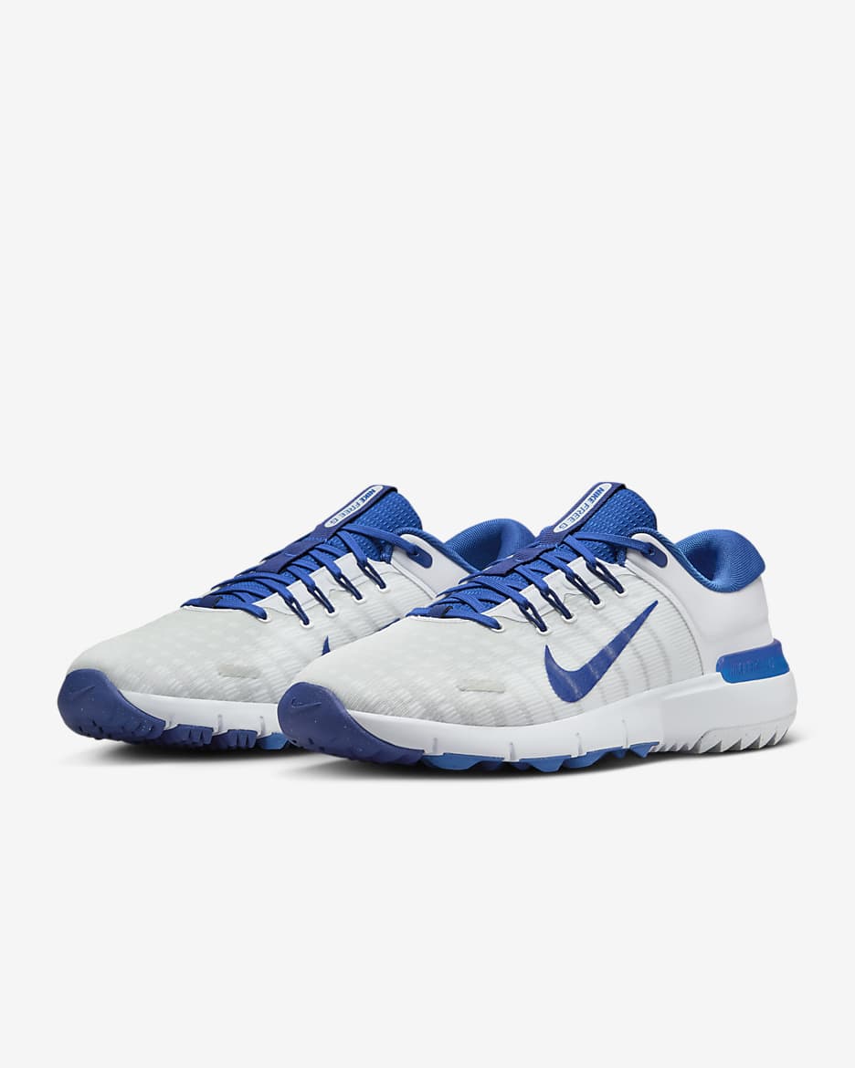 Nike Free Golf NN Golf Shoes (Wide) - Game Royal/Football Grey/White/Deep Royal Blue