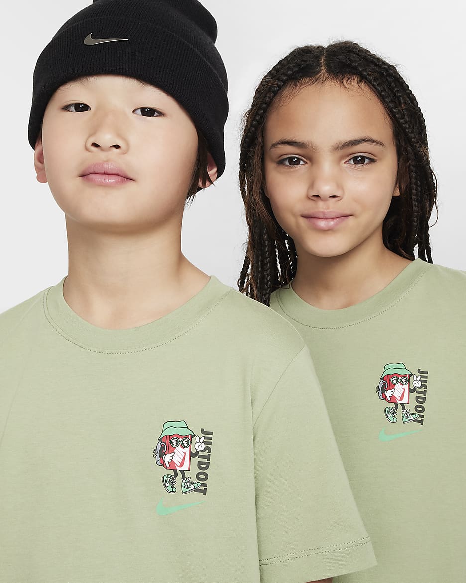 Nike Sportswear Big Kids' T-Shirt - Oil Green