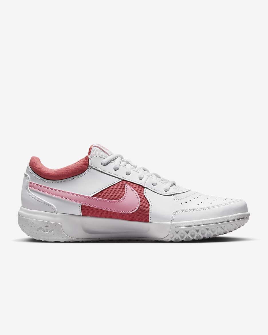 NikeCourt Air Zoom Lite 3 Women's Tennis Shoes - White/Adobe/Medium Soft Pink