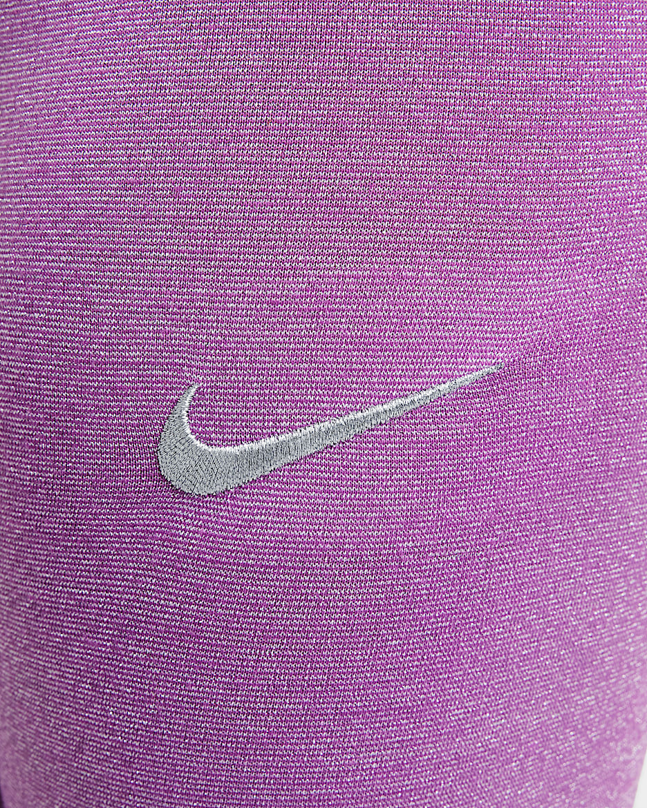 Nike Shine Younger Kids' Leggings - Hot Fuchsia