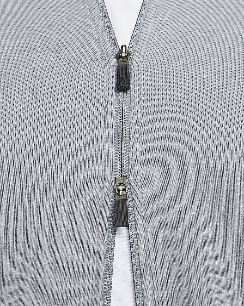 Nike Primary Dri-FIT UV multifunctionele hoodie met rits over de hele lengte voor heren - Cool Grey/Heather/Cool Grey