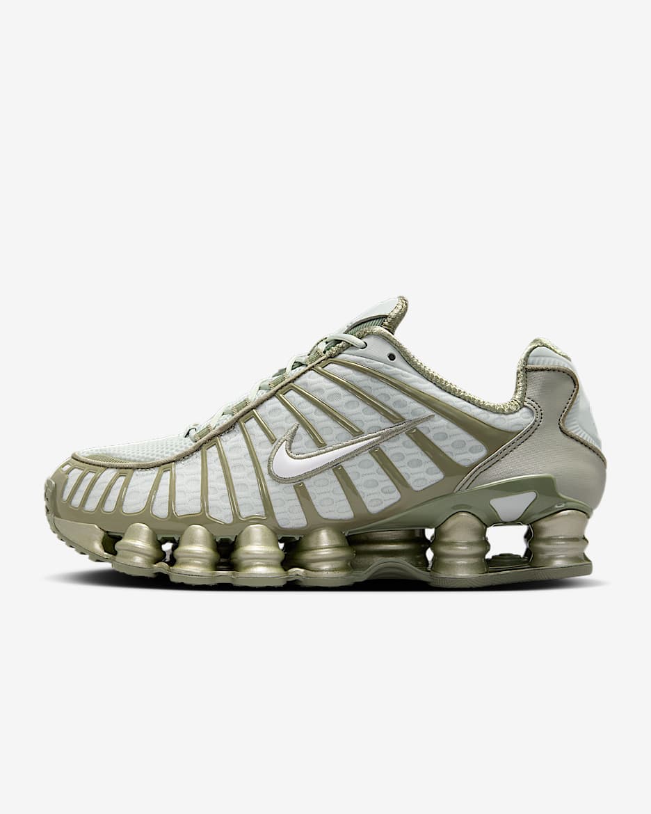 Nike Shox TL damesschoenen - Light Silver/Light Army/Wit