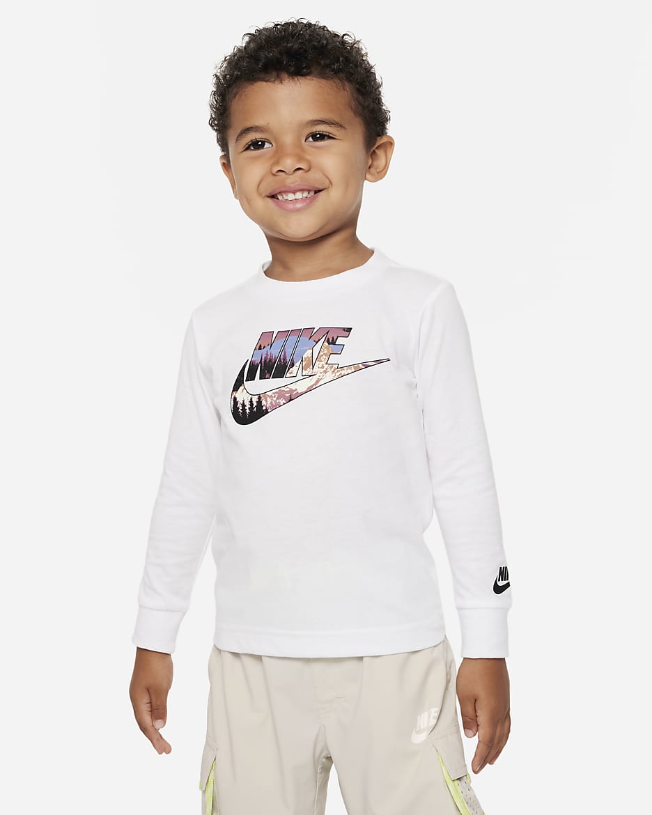 ナイキ スノースケープ フューチュラ ロングスリーブ Tシャツ ベビー Tシャツ - ホワイト