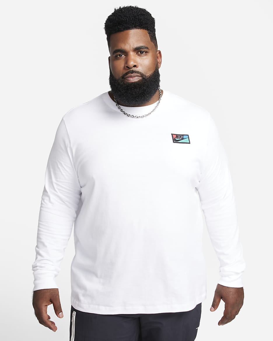 Nike Sportswear Men's Long-Sleeve T-Shirt - White