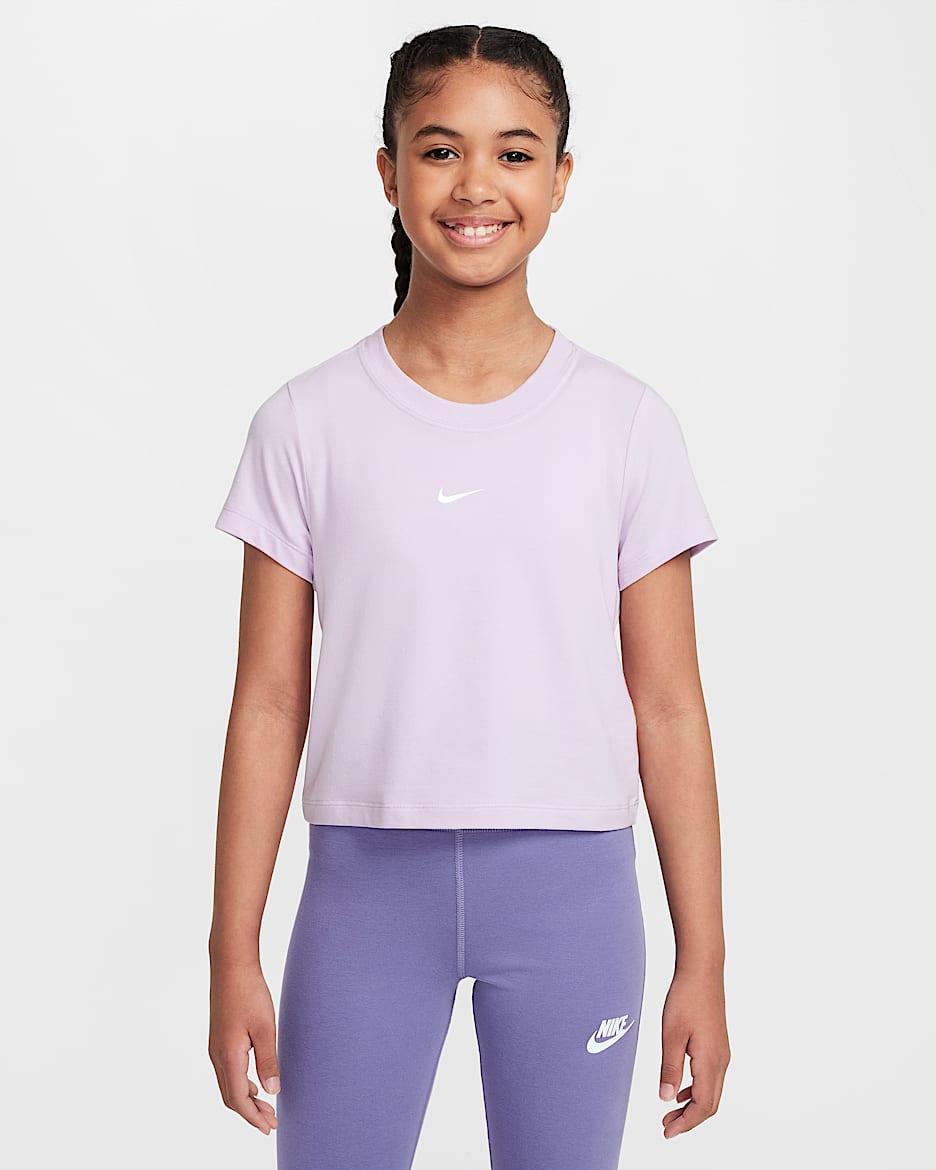 Nike Sportswear Older Kids' (Girls') Cropped T-Shirt - Doll