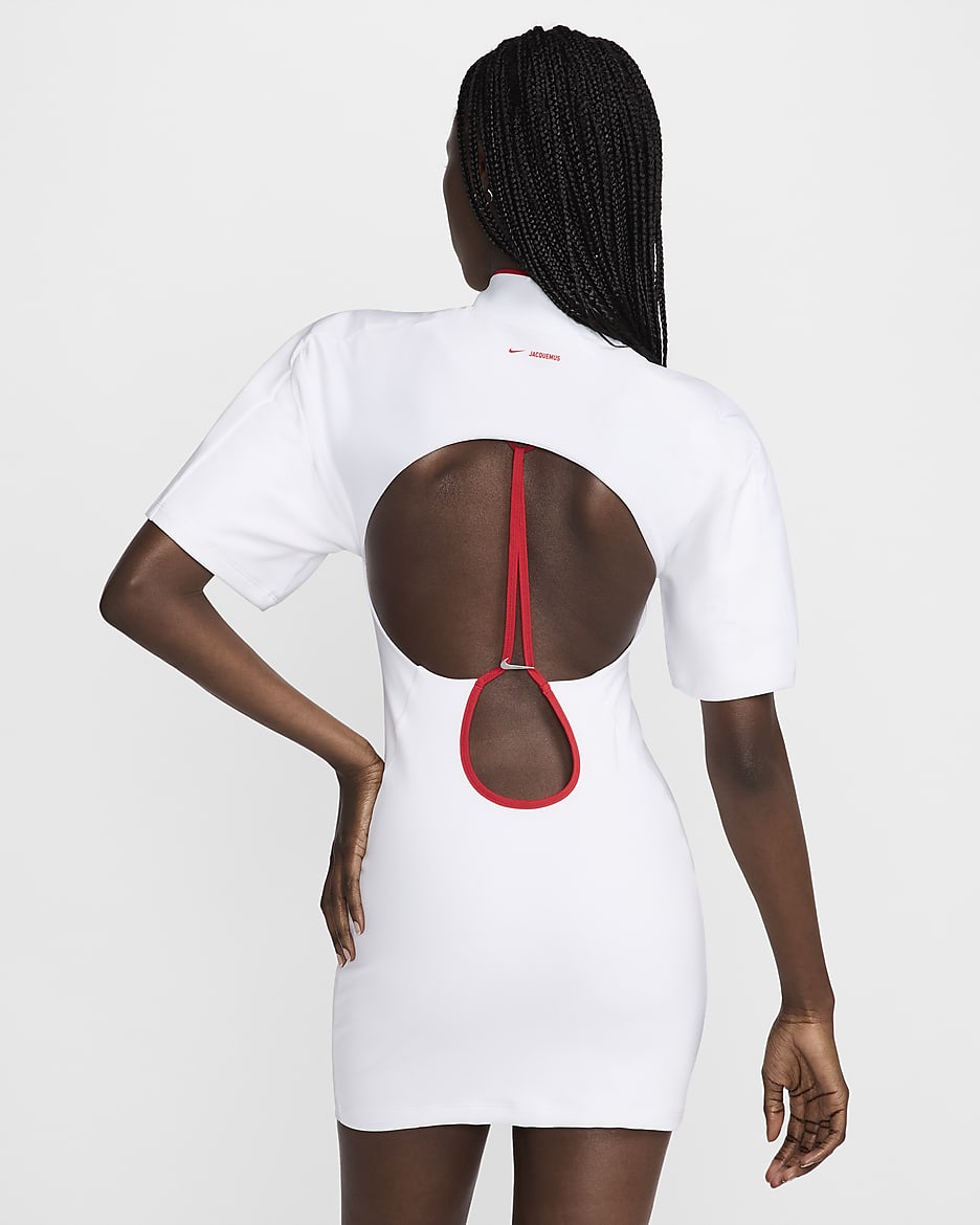 Vestido para mujer Nike x Jacquemus - Blanco/Rojo universitario