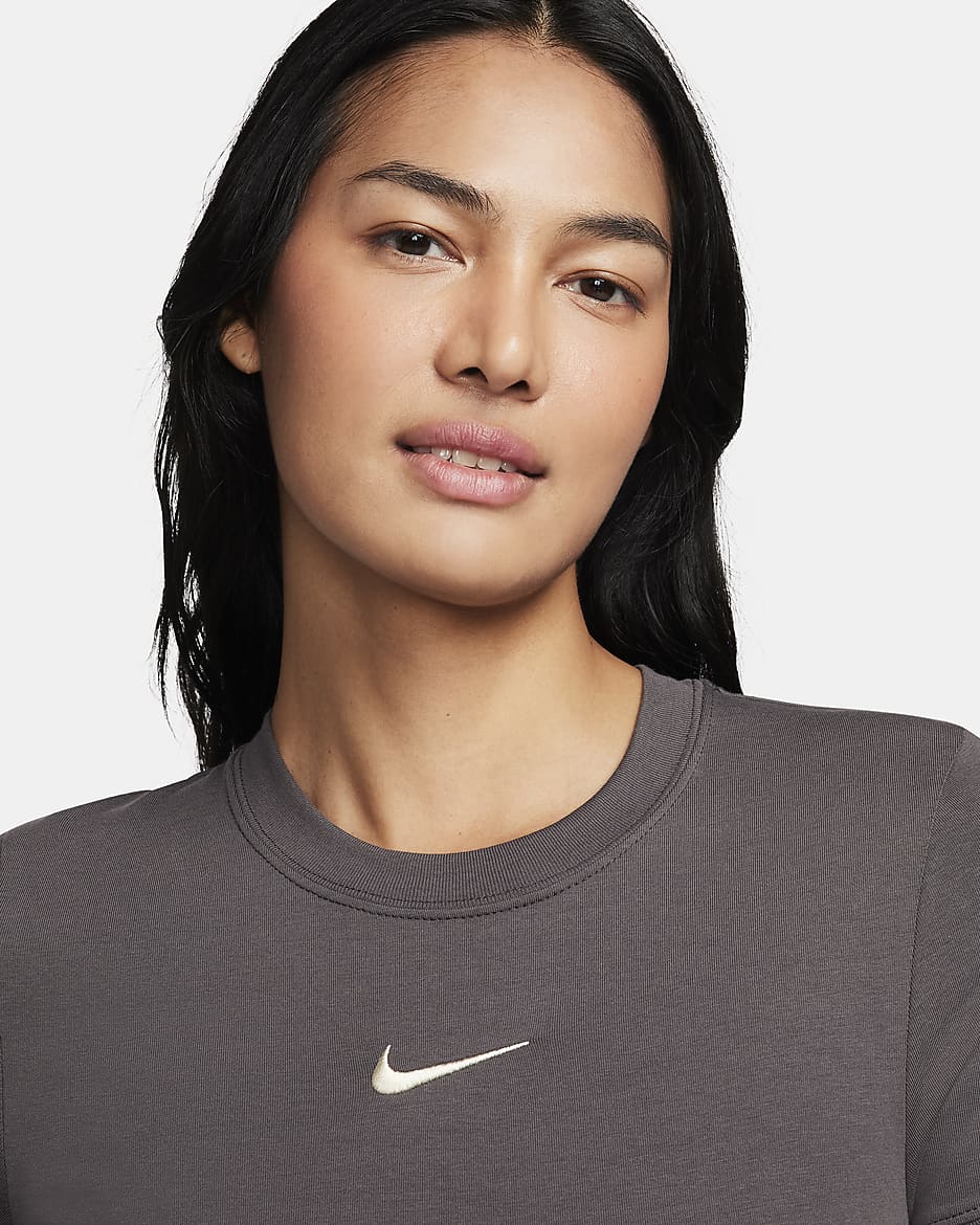 Nike Sportswear Kurzarm-Bodysuit für Damen - Medium Ash