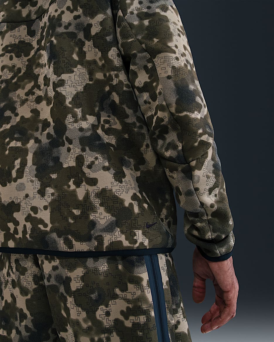 Nike Tech Men's Full-Zip Fleece Camo Windrunner Jacket